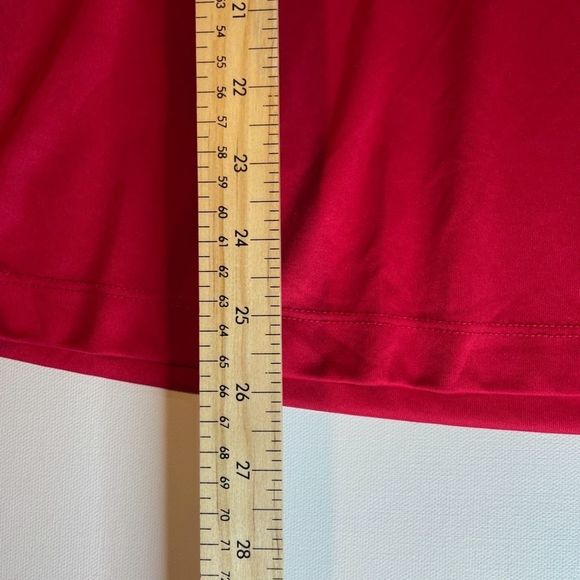 Danskin Now Womens Red V-Neck Active Size XL T-shirt Activewear Loose - Picture 7 of 7